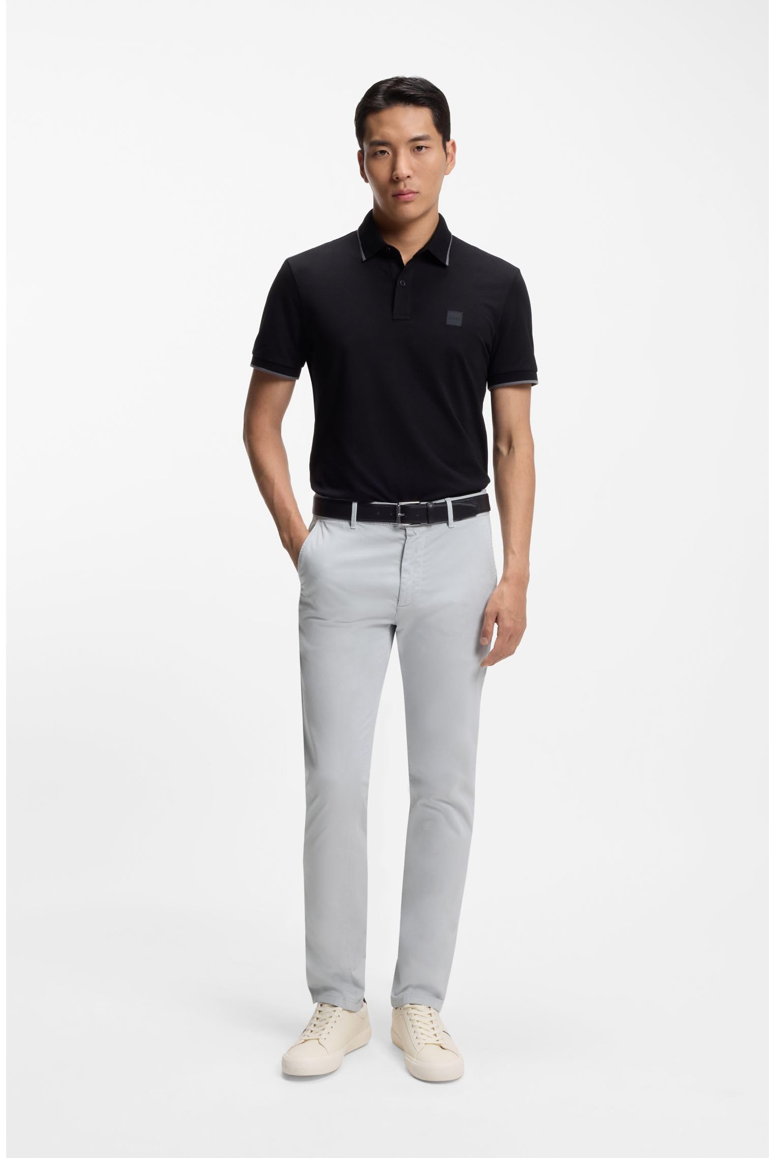 Boss Slim-fit Hose Aus Überfärbtem Elastischem Satin – Bild 2