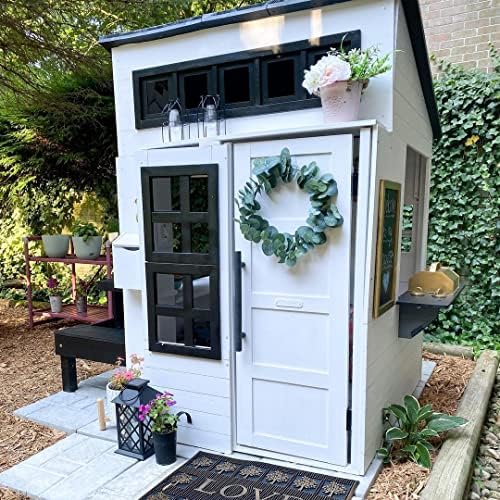 KidKraft Modern Outdoor Wooden Playhouse with Picnic Table, Mailbox and Outdoor Grill, Gift for Ages 3+ 9 61WMvXd6lQL. AC