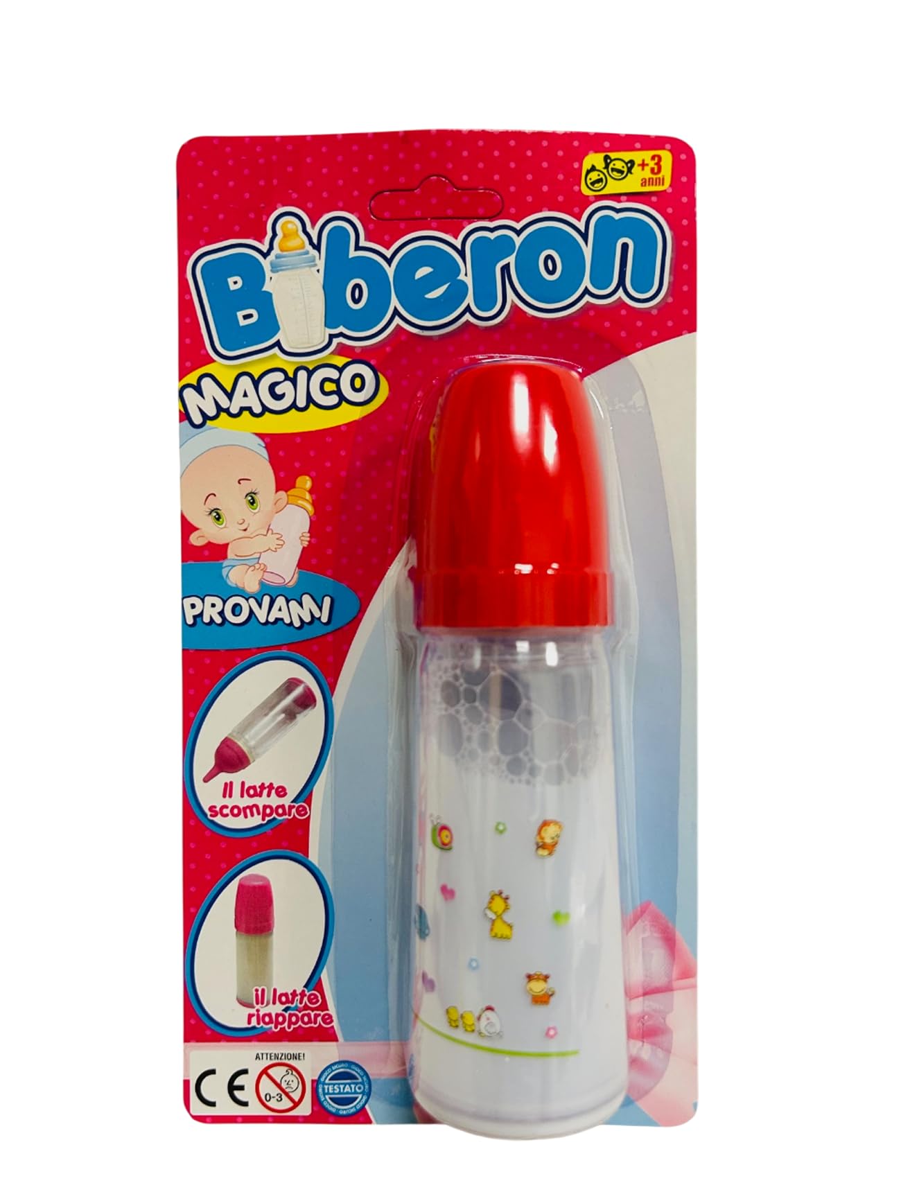 Biberon Magico per Bambole Biberon Latte Giocattolo Accessori per Bambole Mamme per Bambini Biberone Giocattolo con Latte Magico Bottiglie Poppatoio Tettarella per Bambolotti (a)