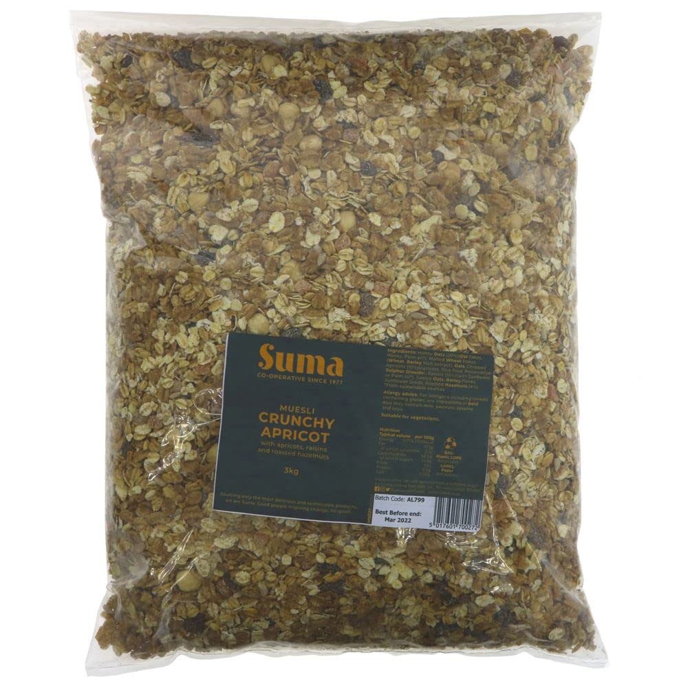 Suma Bulk Muesli | Crunchy Apricot Muesli | 3Kg