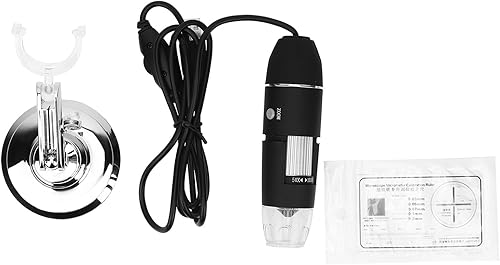 Lupa digital, 1600X Microscopio Digital Lupa S4T-30W-D 8 LED Microscopio Endoscopio Cámara Video wStand