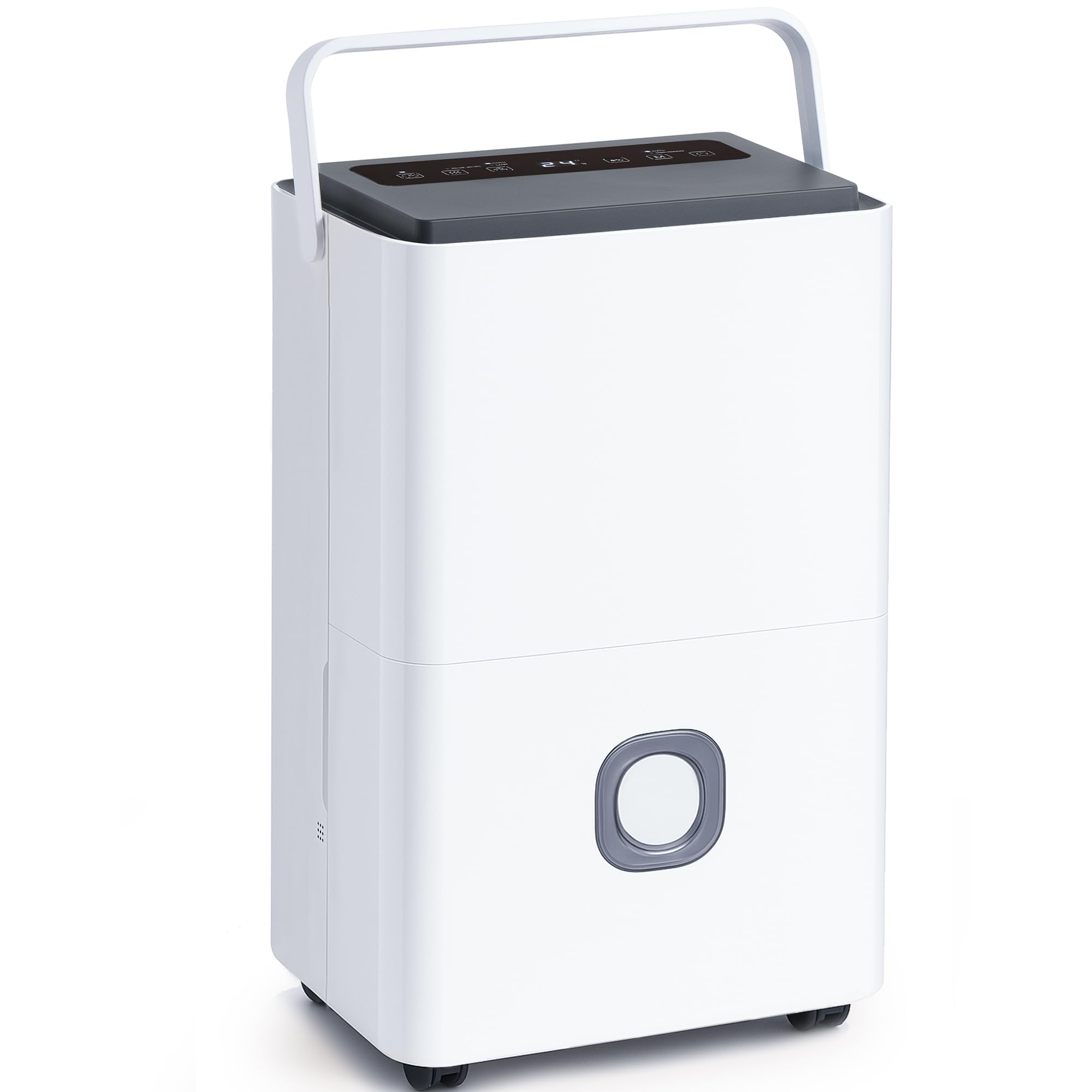 Katenpo Deumidificatore Professionale Grandi Ambienti: 65L/24h Deumidificatori Portatili Smart Timer Serbatoio 4.5L Scarico Continuo Silenzioso per Casa/Camera da Letto/Bagno/Cantina/Garage