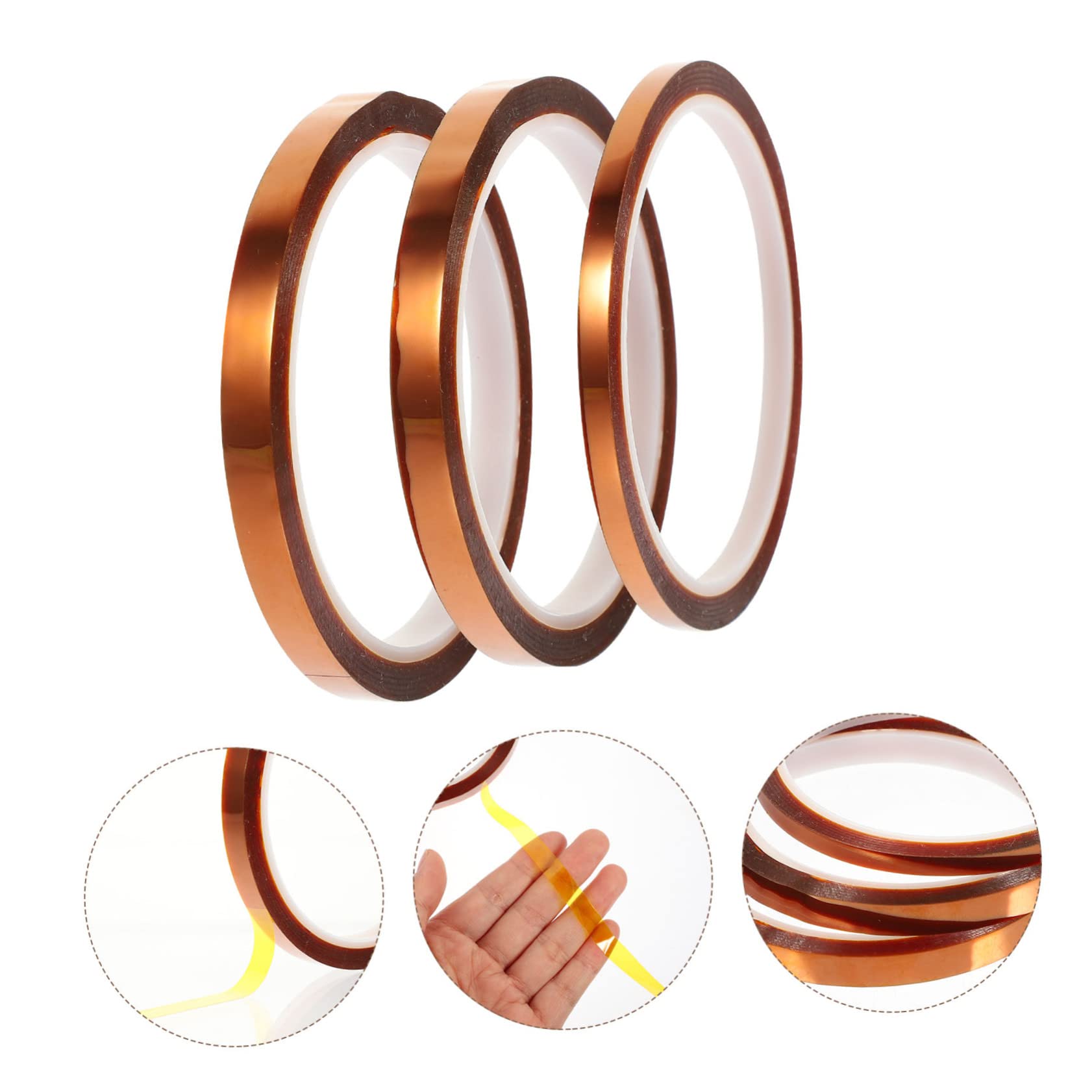 Healvian 4 Set Di Nastri Adesivi Nastro Termico Per Chip Nastri Isolanti Termici Elettronica Rubinetti Isolanti Alta Temperatura 3 * 4
