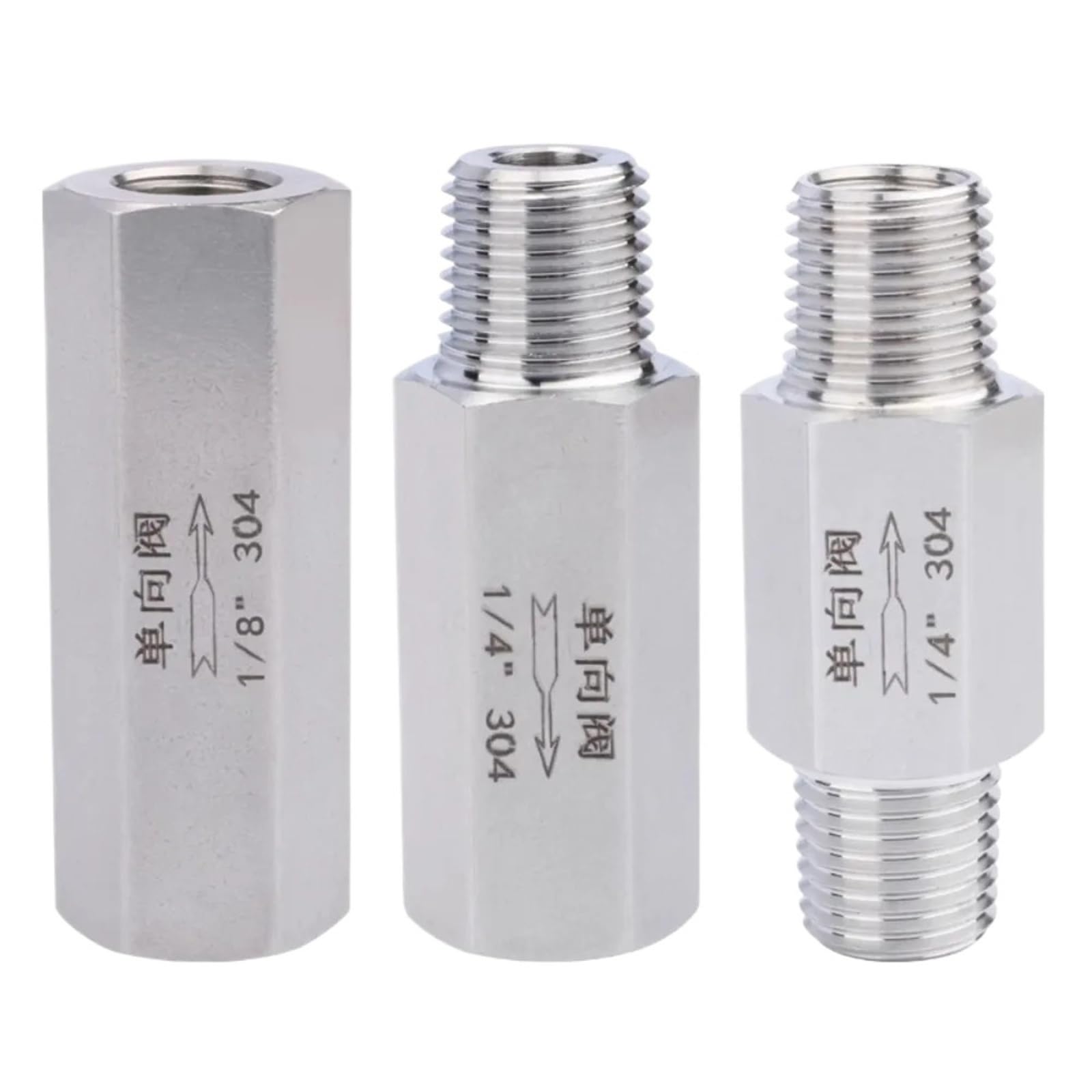 Clapet anti-retour inox 1 pouce mâle fileté pour fluides exigeants