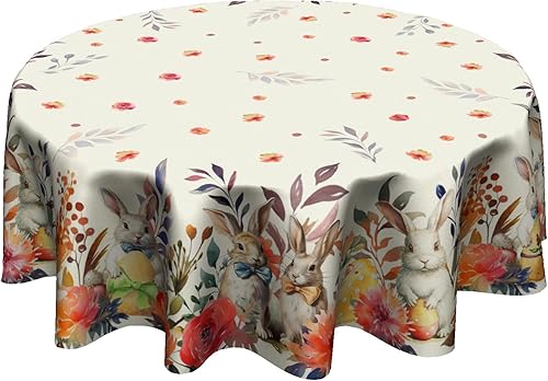 Miniatura 9 de Mantel redondo de otoño de 60 pulgadas, mantel de cosecha de hojas de otoño, tela de poliéster, Acción de Gracias, hojas de otoño, cubierta de mesa