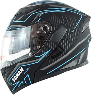 Generic DOT Approved Modular Motorrad Klapphelm Casque Moto Racing Double Lens Integral-Motorradhelme