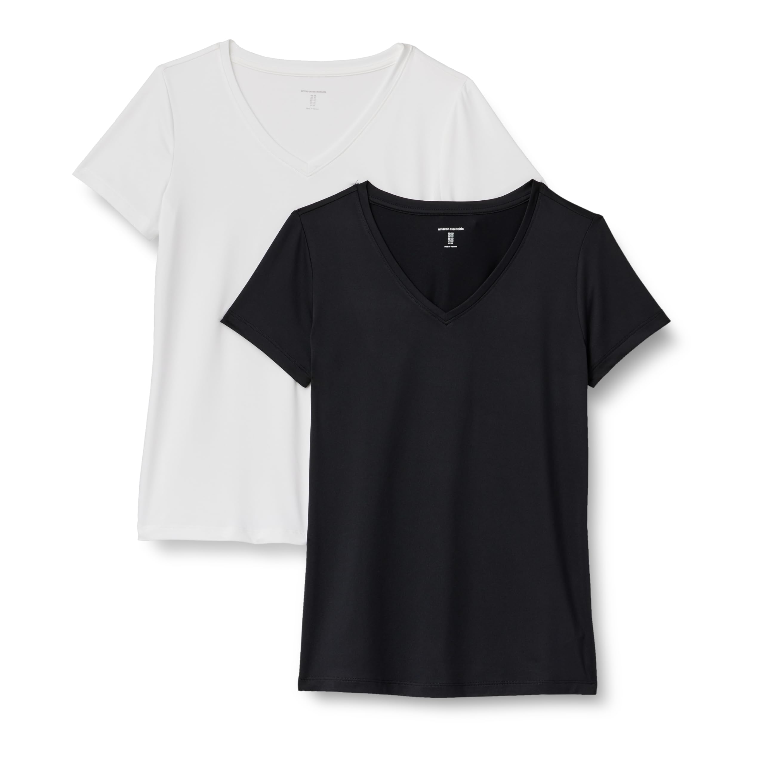 Amazon Essentials Mujer Camiseta Elástica de Secado Rápido, Manga Corta y Cuello en V (Hay Tallas Grandes) — view 8