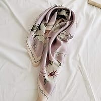 Vista 10 de FONYVE - Pañuelo de satén sedoso de tamaño mediano para mujer, cuadrado, 27.5 x 27.5 pulgadas