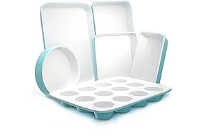 NutriChef 6-Piece Ceramic Baking Set in Turquoise: A Baker's Delight