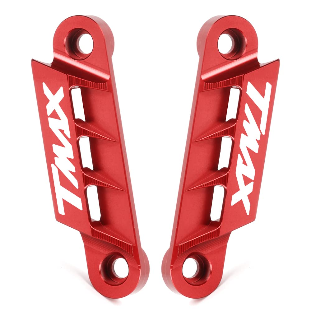 Modeer pour Yamaha Tmax 560 Tech Max 2020-2023 Tmax 530 SX DX 2017-2020 Moto CNC Paire Garde-boue avant Plaque d'essieu Slider décoratif tmax530 tmax560 techmax Accessoires (rouge)