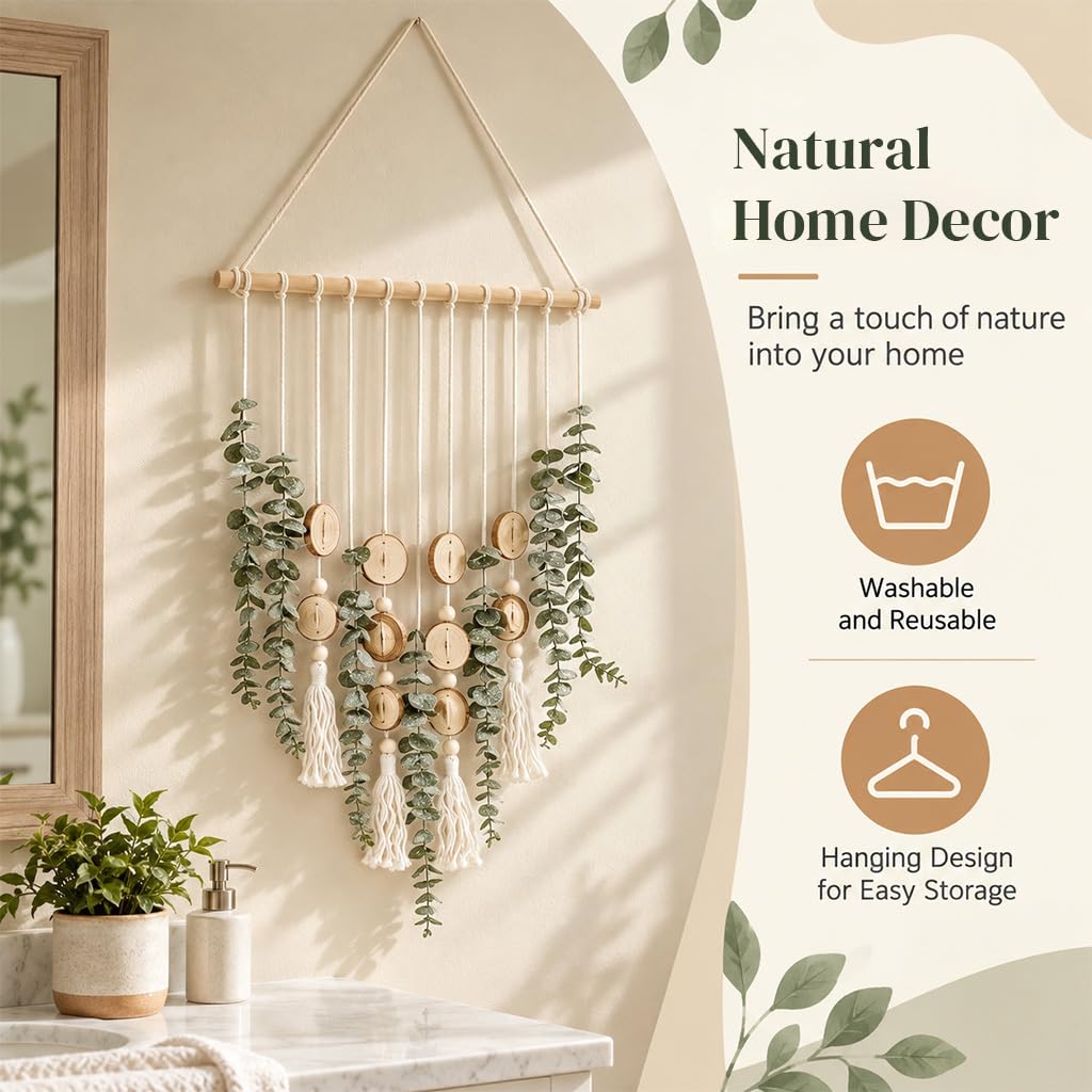 HASTHIP artificial eucalyptus wall hanging