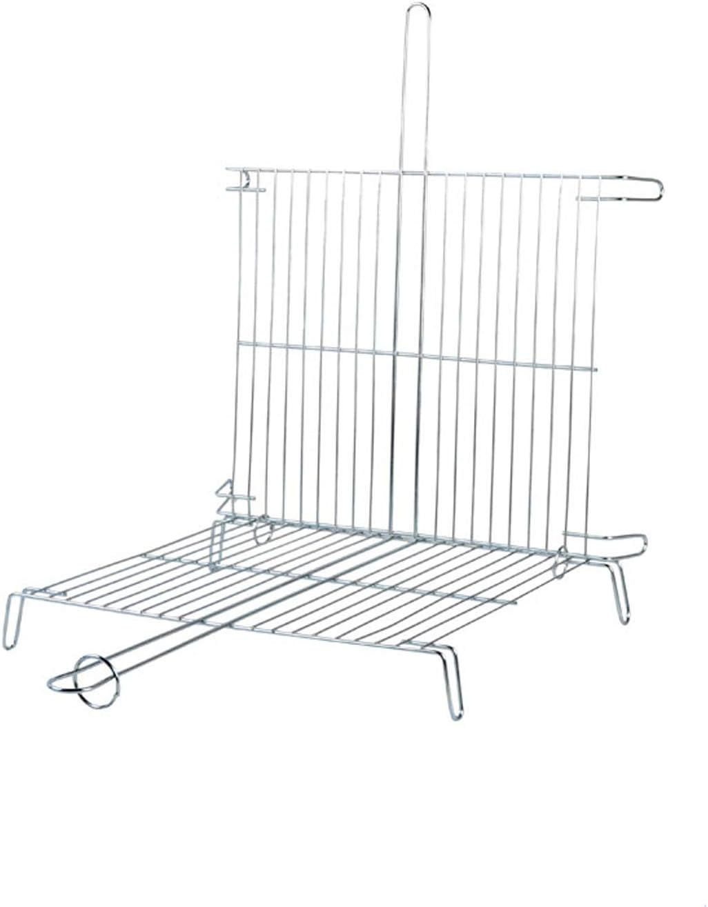 Vaello La Valenciana Double Galvanized Grill, 40 X 45 cm, Steel, Silver