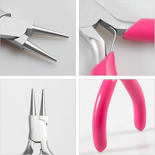 Miniatura 4 de Alicates de punta redonda de 3 pulgadas, alicates de alambre para hacer joyas, mini alicates para suministros de fabricación de joyas