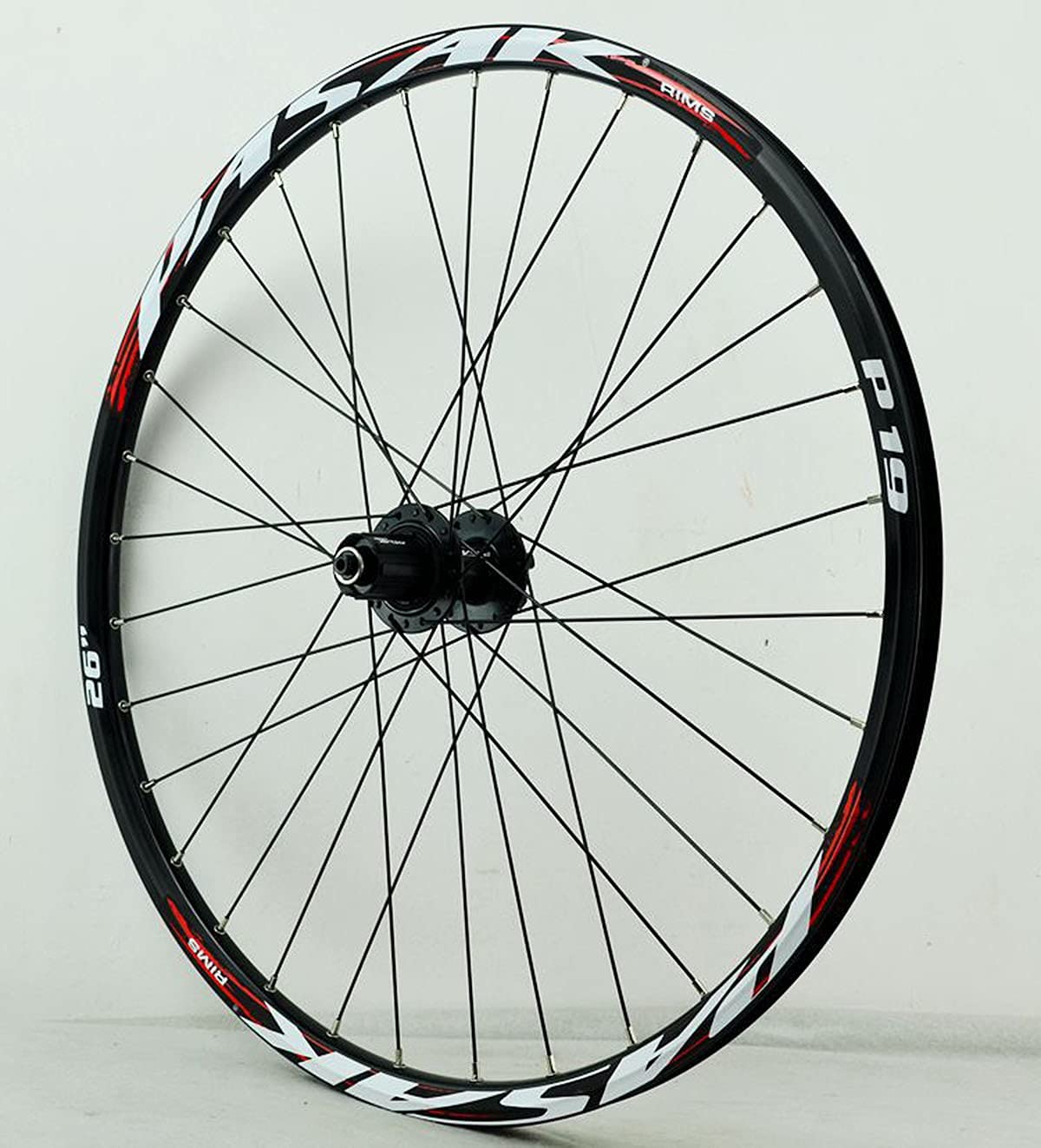 TUJISEK MTB Ruote per Bicicletta 26 27,5 29 Pollici Ruota per Mountain Bike Doppio Muro Cerchio in Lega Rilascio Rapido 7-12 velocità Cassetta Ruota Libera Freno A Disco 32H(Red 1,27.5in)