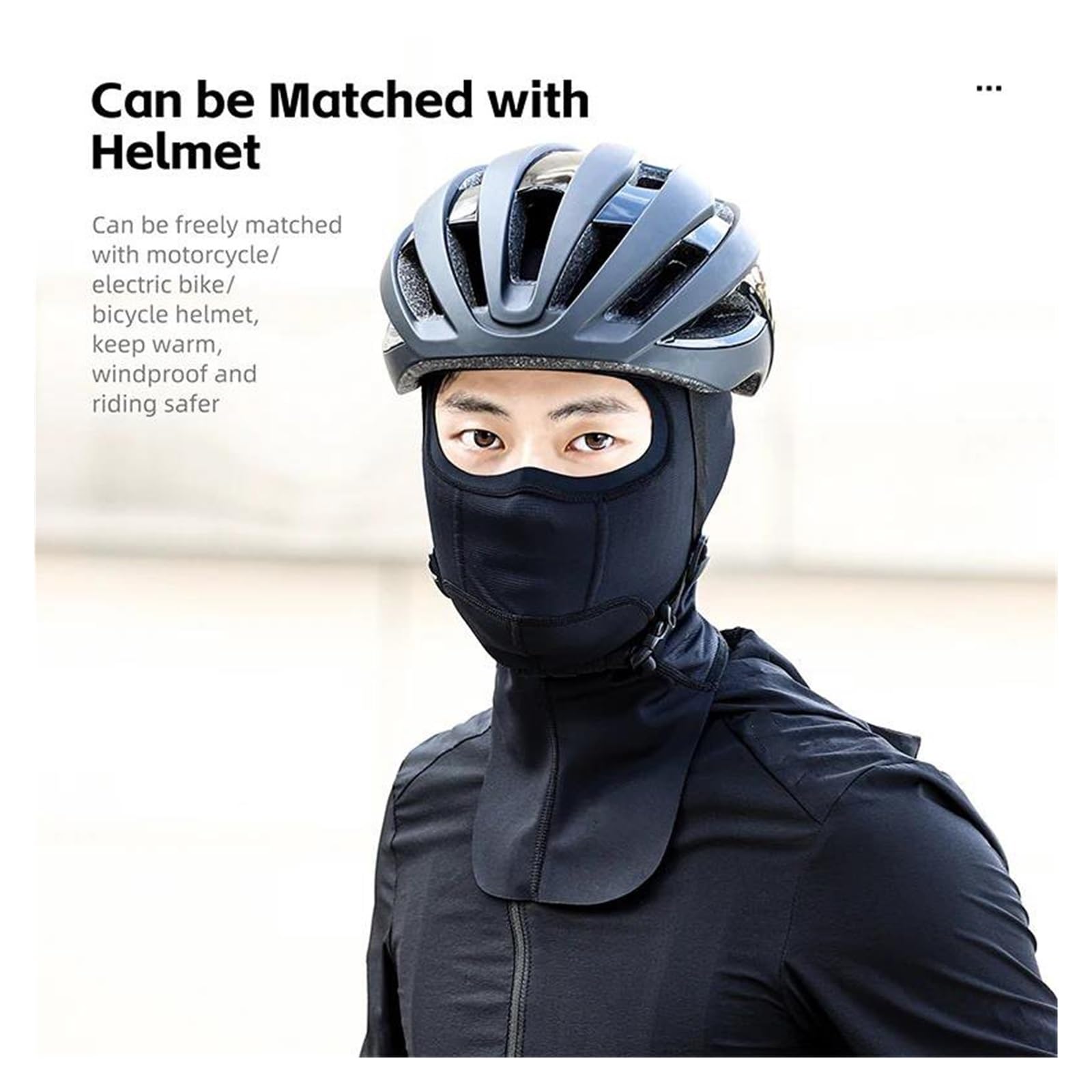 Máscara de Esquí Máscara de Viento Casco para montar en motocicleta, gorro de lana para ciclismo, a prueba de viento, térmico, para deportes al aire libre, máscara facial completa, gorra de ciclismo p