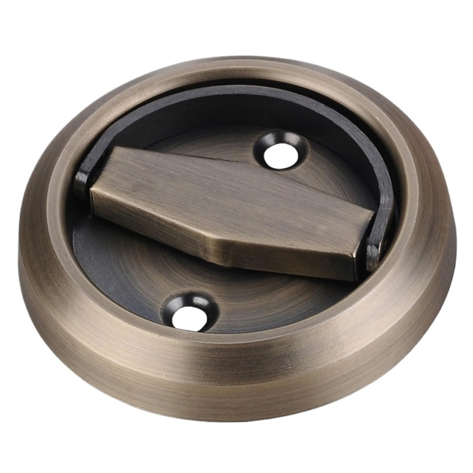 Lock Handle Stainless Steel 304 Recessed Invisible Safety Hidden Door Locks Cabinet Pull Fire Proof 1-2 Sides Locker(Handle B)