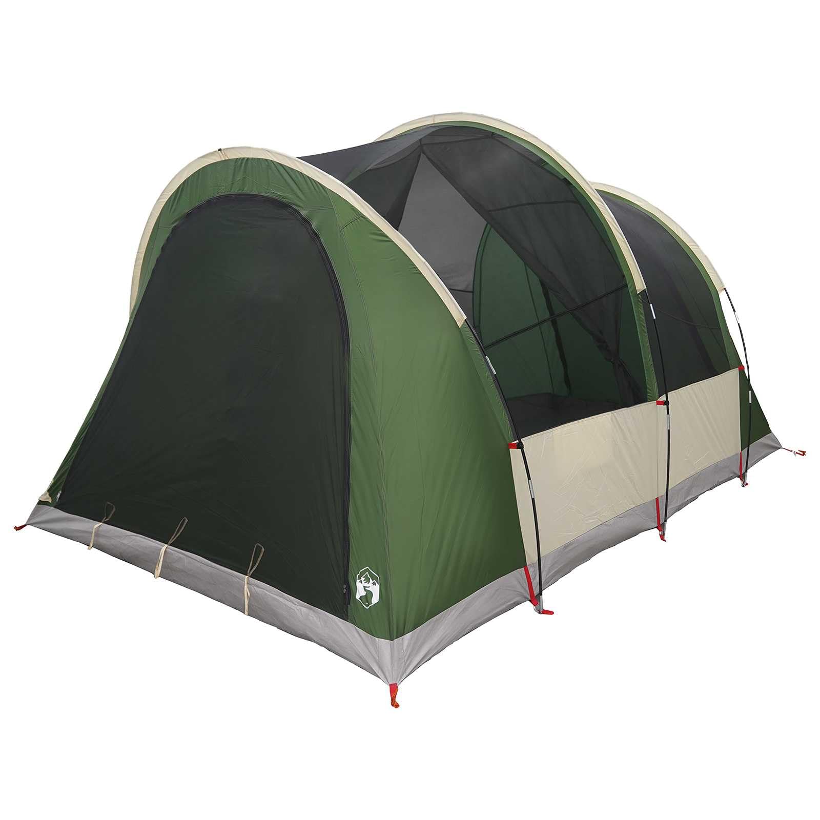 Tienda de campaña 370 x 275 x 210 cm verde poliéster y acero
