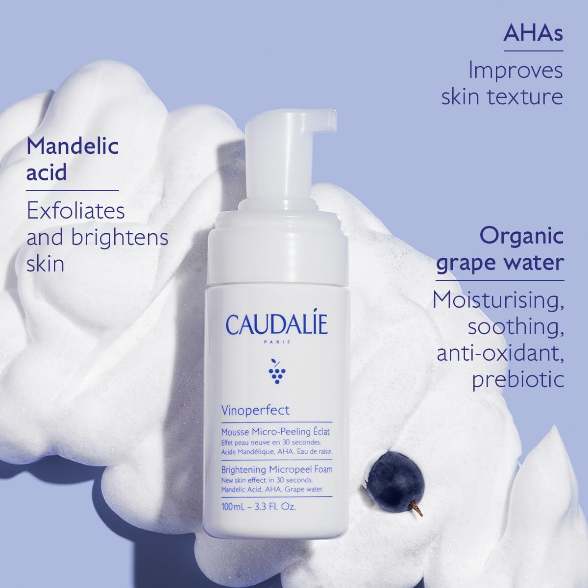 Caudalie VinoSchiuma perfetta Micropeeling Luminosità