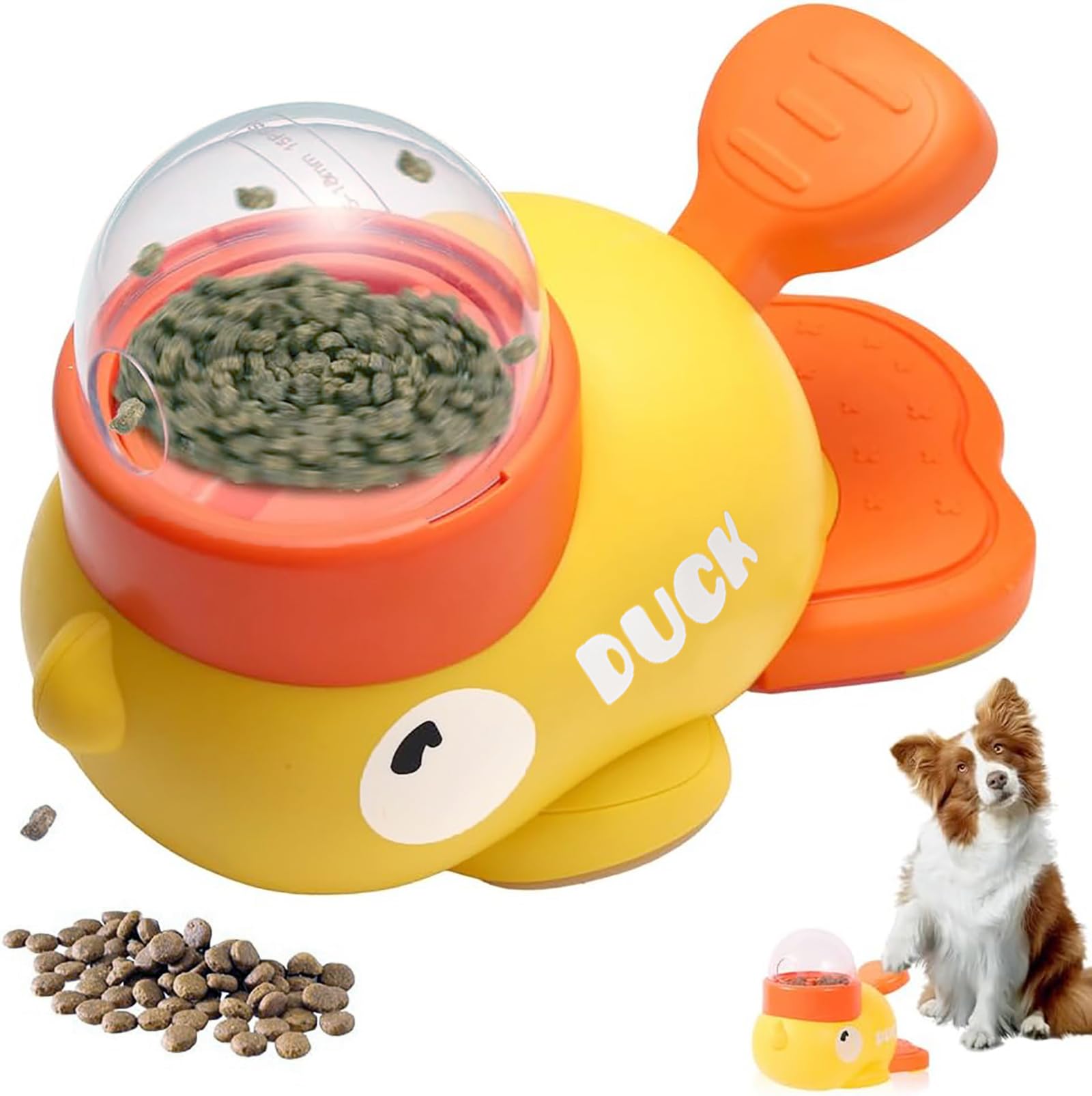Amazon | ペット用 2in1自動給餌器 フード発射型知育玩具 犬・猫兼用 