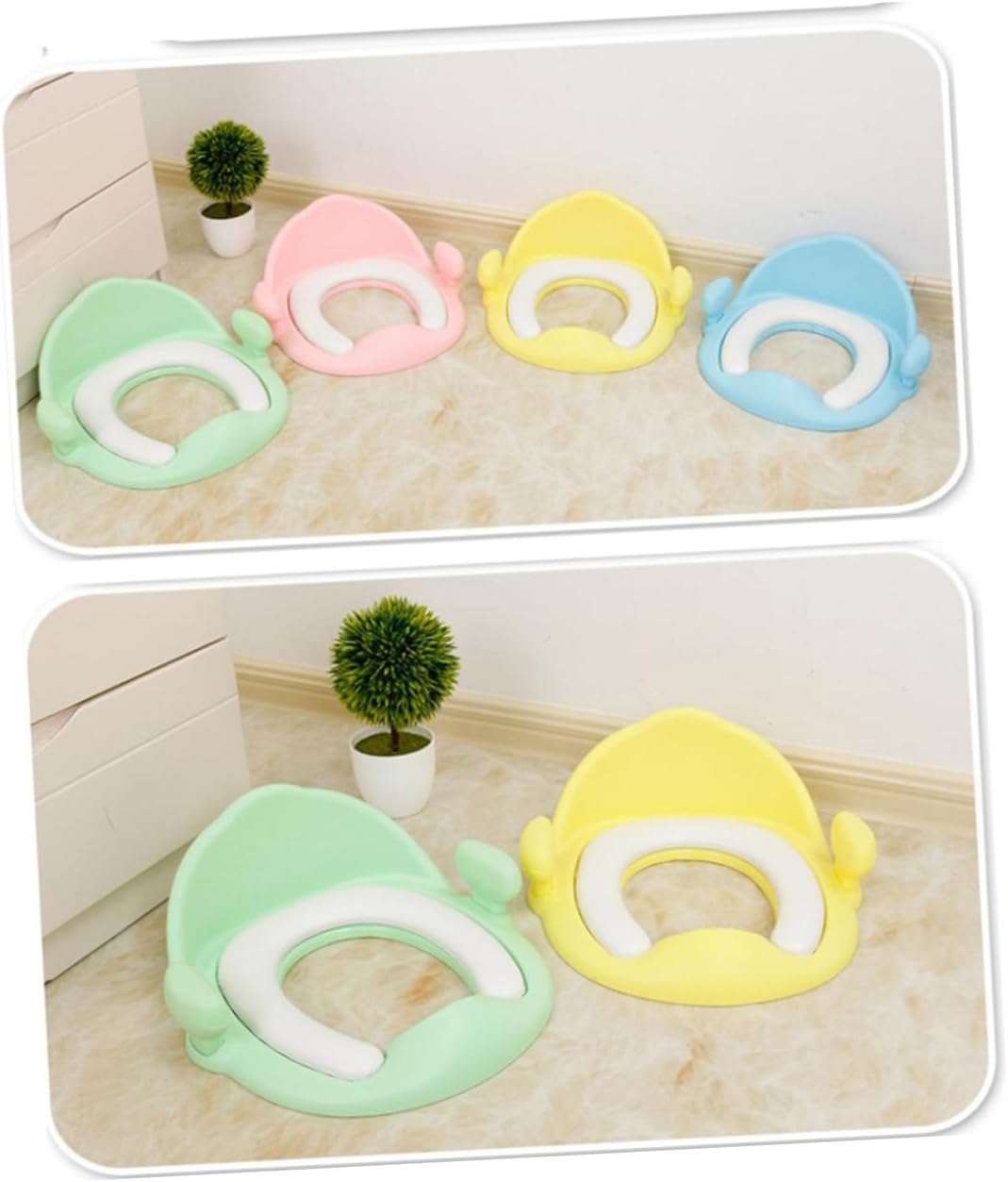 ORFOFE 1pc Toilet Trainer Seat for Boys and Girls Boy Girl Potty Training Non-slip Surface Safe Comfortable Fit