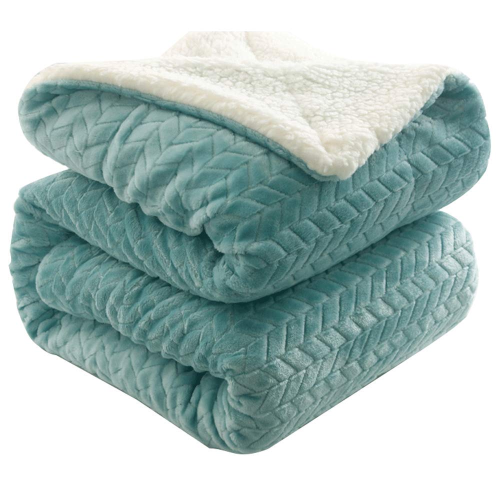 Couverture sherpa et flanelle luxe anti-boulochage grand confort