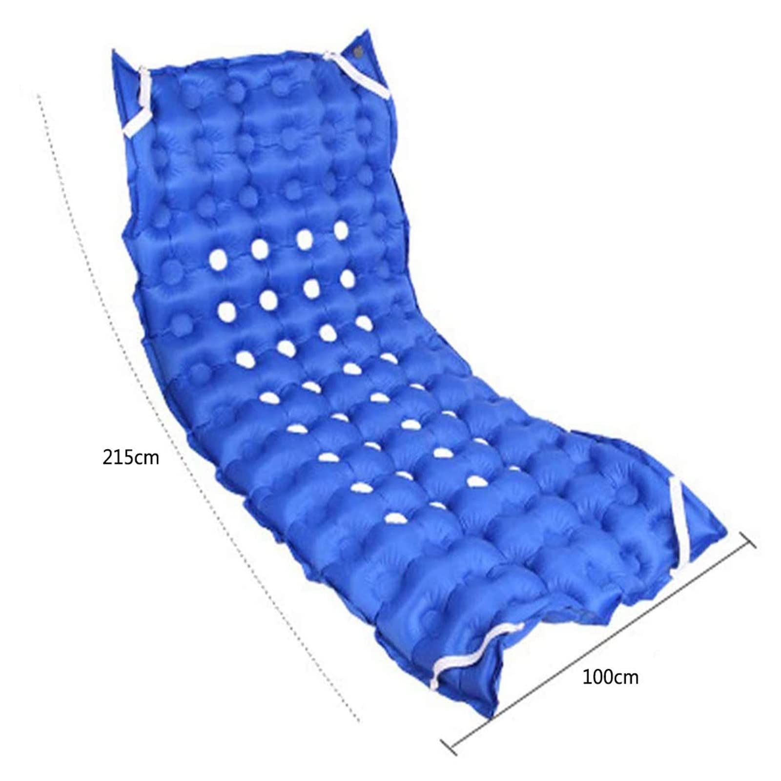Colchón Inflable antiescaras, Cama de colchón de Aire portátil y Bomba de inflado Manual para Pacientes postrados en Cama a Largo Plazo