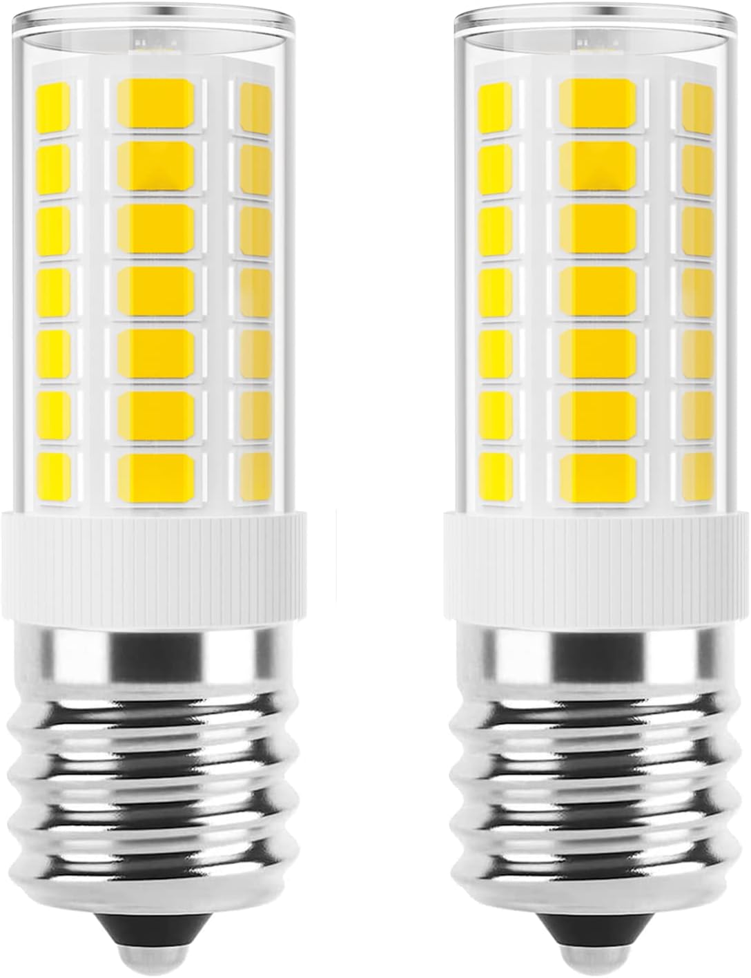 E17 LED Bulb Dimmable, Microwave Light Bulbs Under Hood, 40W Incandescent Replacement, 4000K Natural White, 120V 4W 400LM Appliance Bulbs for Stove Top, Refrigerator, Range Hood, 2 Pack