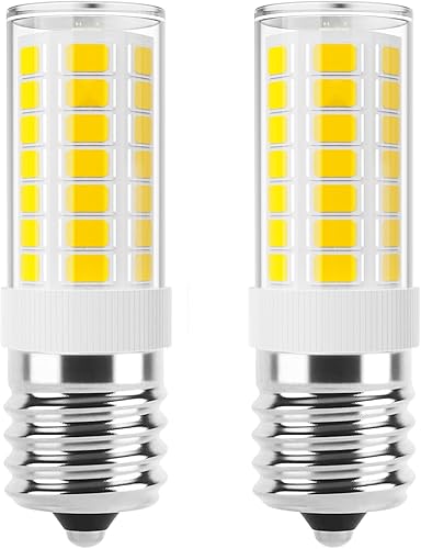 Bombilla LED E17 regulable, bombillas de microondas debajo del capó, reemplazo incandescente de 40 W, blanco natural de 4000 K, 120 V, 4 W, 400
