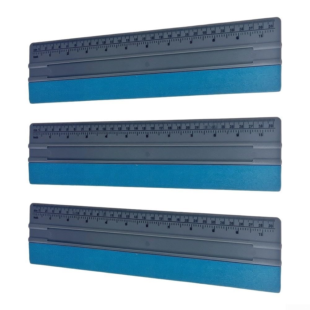 Auto Folierwerkzeug Kratzfrei mit Suede Kante(12inch) | Verschiedene Größen 6 bis 12 Zoll, perfekt für große Flächen und Details, nass und trocken nutzbar