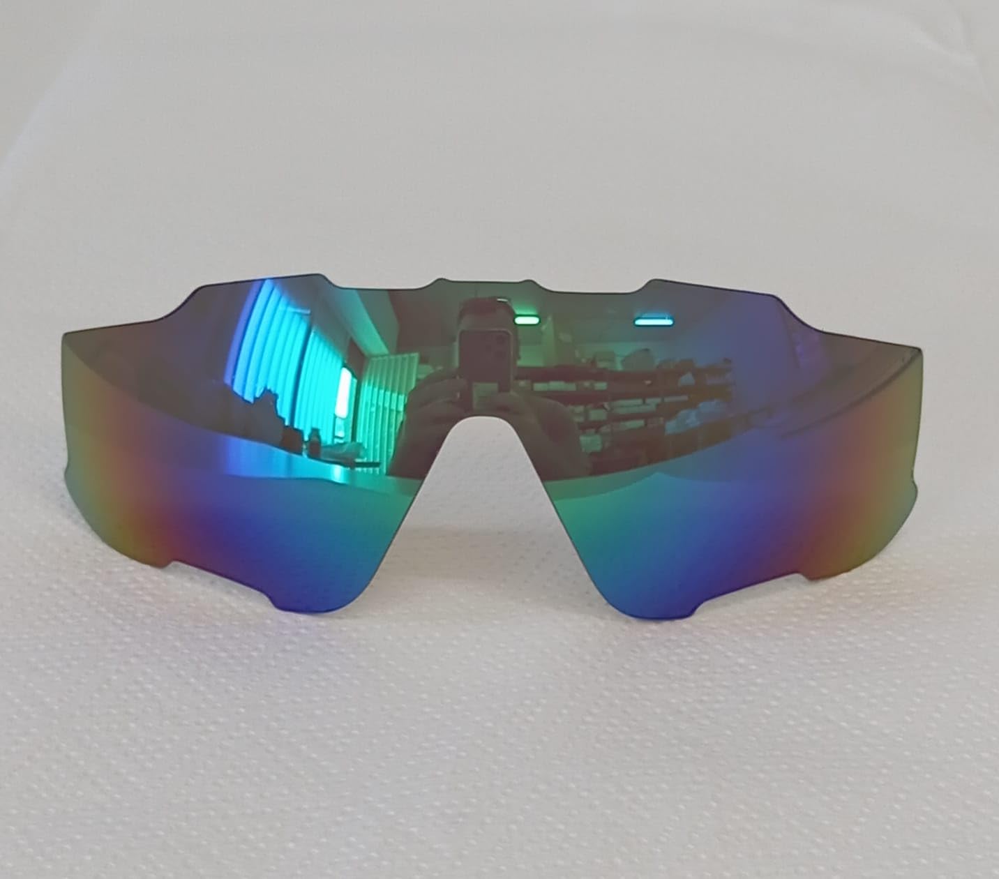 Verres de rechange compatibles pour Oakley Jawbreaker, Superduro vert saphir