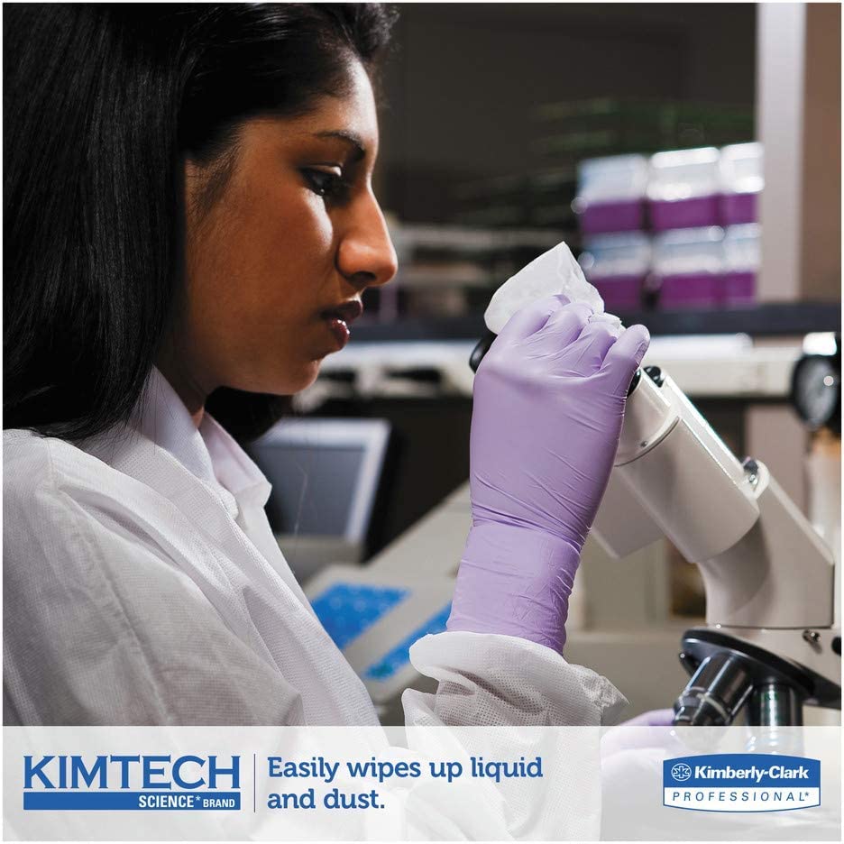B0013HT2QW– Kimtech Science KimWipes Delicate Task Wipers; 4.4 x 8.4 in. (11.2 x 21.3cm); 1-ply 286 Count