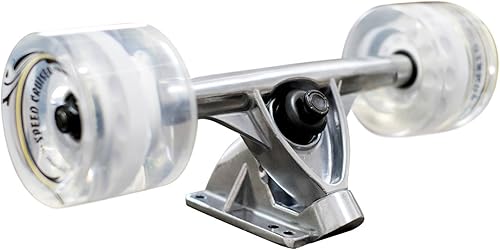 Miniatura 9 de Yocaher Blank and Checker - Patinetas largas con cinta de agarre 80A de aluminio con rodamiento ABEC7 de 2.756 in ruedas para patineta