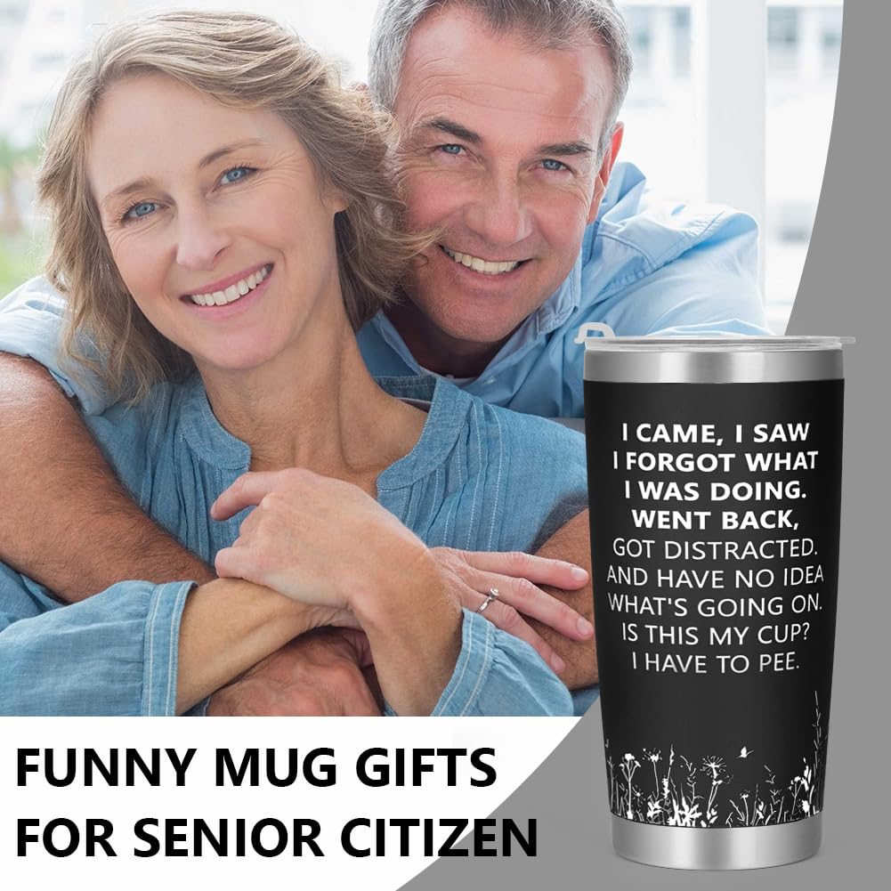 Birthday Gifts For Women, I Came I Saw I Forgot Tumbler 20oz, Funny Senior Citizens Tumbler...