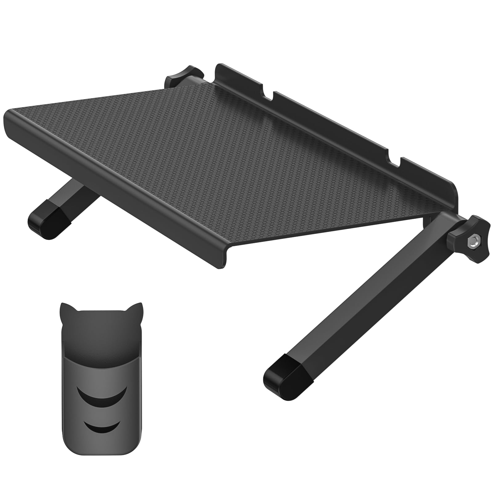 Photo 1 of 13 Inch Wide Platform TV Top Shelf for Cable Box, Adjustable Shelf for Top of TV with Remote Holder & Anti-Slip Legs, Flat Screen TV Top Shelf for Streaming Devices, Router, Media Box, Game Console