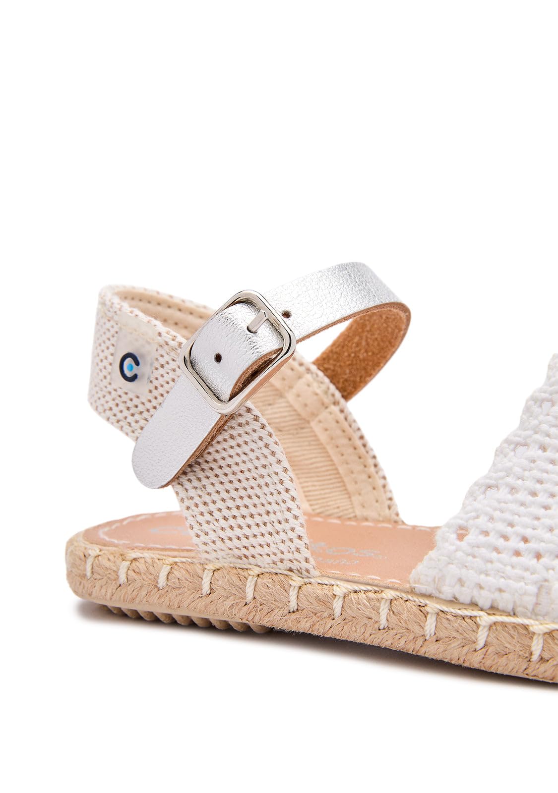 Conguitos - Espadrillas Ricamate per Bambine (Bianco/Taglia 23) per Bambina (Bianco/Taglia 23)