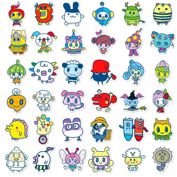 Amazon.co.jp: たまごっち ステッカー 138枚 セット まめっち くち