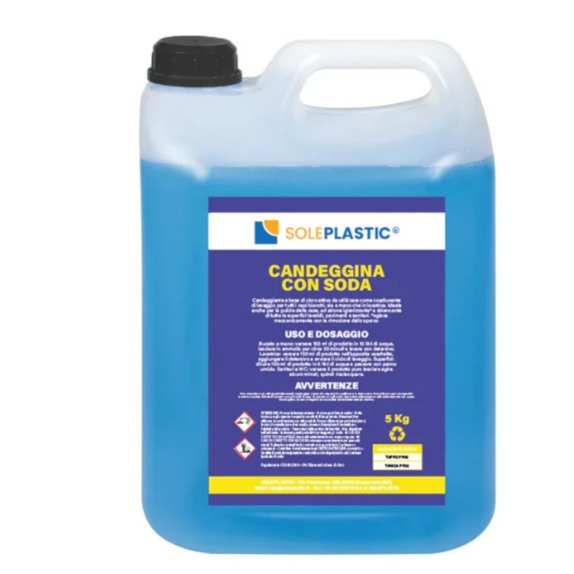 Eau de Javel Avec Soda 5 L Eau de Javel Désinfectant Et Blanchissant (1)