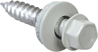 The Hillman GroupThe Hillman Group 35244 Hex Washer Head White Sheet Metal Screw 10 x 3 25-Pack