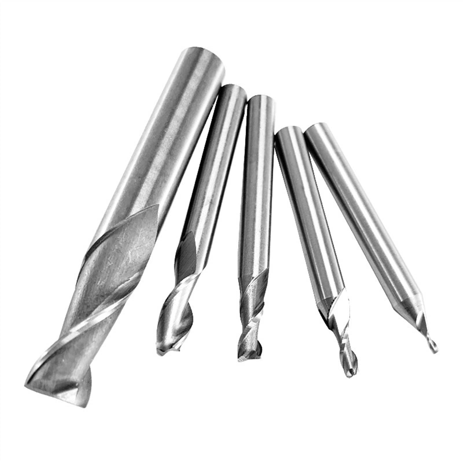 Produktbild von Präziser HSS-Einzelnut-Schaftfräser – Für Aluminium, Stahl & Kunststoff, Schaft 8 Mm, Verschiedene Größen