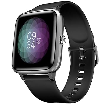 Smart Watch For BLU C6, BLU Grand M3, BLU Pure View, BLU Studio View, BLU Vivo XL3, BLU Vivo One Plus, BLU Dash L4Original Fit Pro 2 Full Touch Control Smart Watch with 35g Weight & Upgraded LCD Display,IP68 Waterproof,Heart Rate Monitor,Sleep & Step Tracke