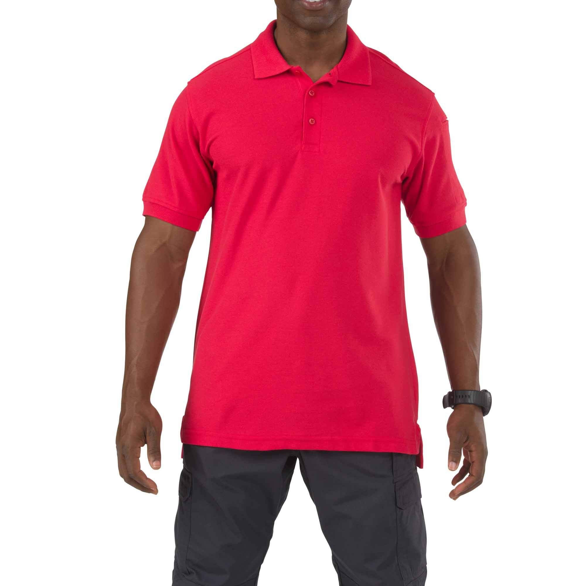 5.11 Tactical Utility Short Sleeve Polo Shirt, Poly-Cotton Fabric, Wrinkle Resistant, Style 41180