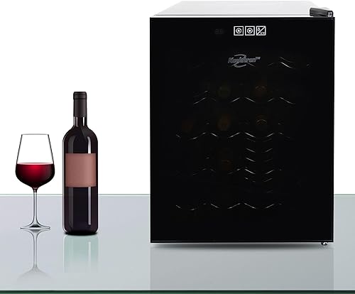 Miniatura 9 de Koolatron Refrigerador de vino de 20 botellas, enfriador de vino independiente con puerta de vidrio, 1.7 pies cúbicos (48 L), refrigerador de latas