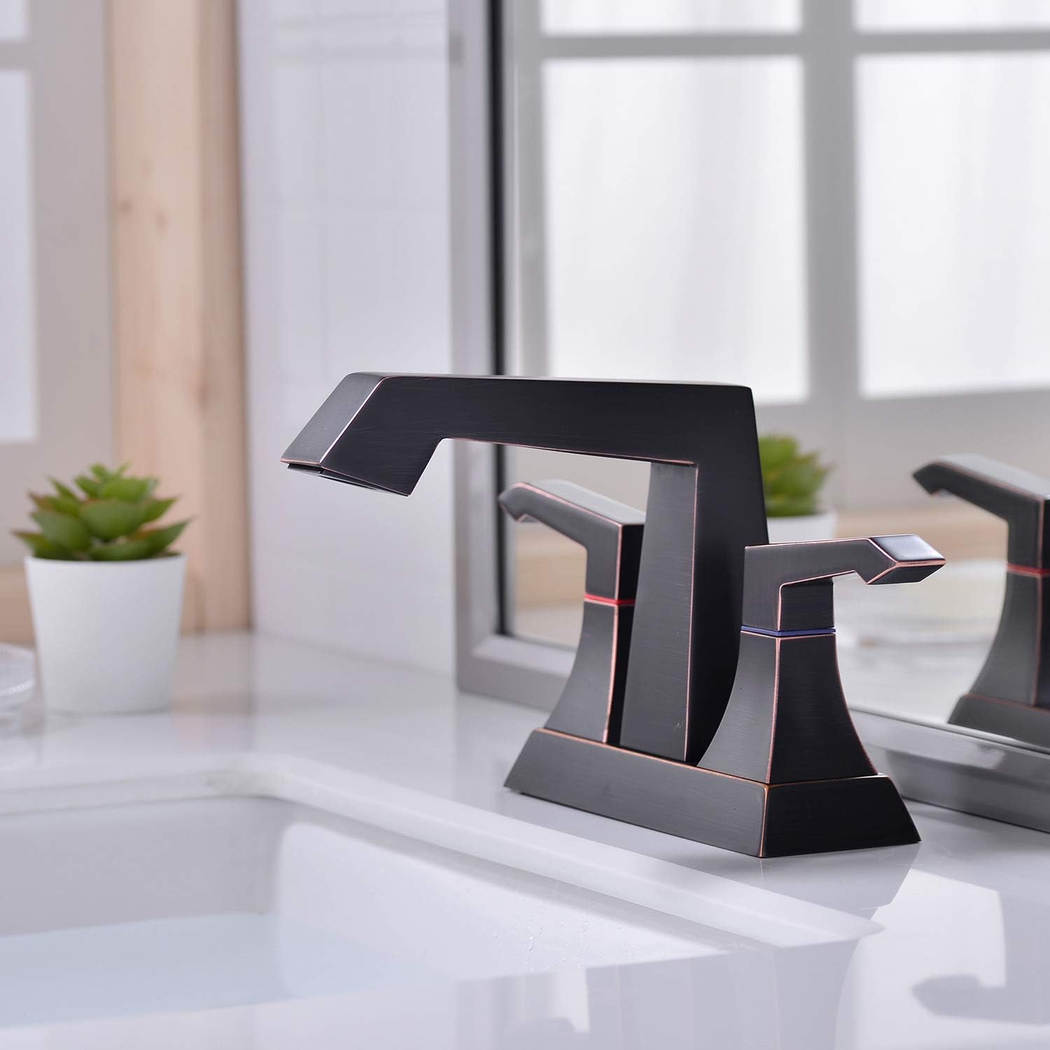 Flаѕh Sаlе Buу 1 gеt 1 TRUSTMI ORB Bathroom Faucet with Pop Up Drain Assembly, 2 Handle 4 Inch Centerset Vanity Basin Sink Faucet Square Shaped, Oil Rubbed Bronze Blасk Frіdау 🔥 TRUSTMI ORB Bathroom Faucet with Pop Up Drain Assembly, 2 Handle 4 Inch Centerset Vanity Basin Sink Faucet Square Shaped, Oil Rubbed Bronze