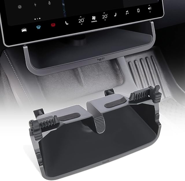 topfit Tesla Model Y Model 3 pudełko do przechowywania pod ekranem konsoli środkowej organizer na karty klucze uchwyt na telefon akcesoria Tesla