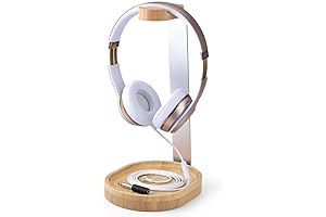 Avantree Universal Wood & Aluminum Beats Stand for Headphones with Cable Holder