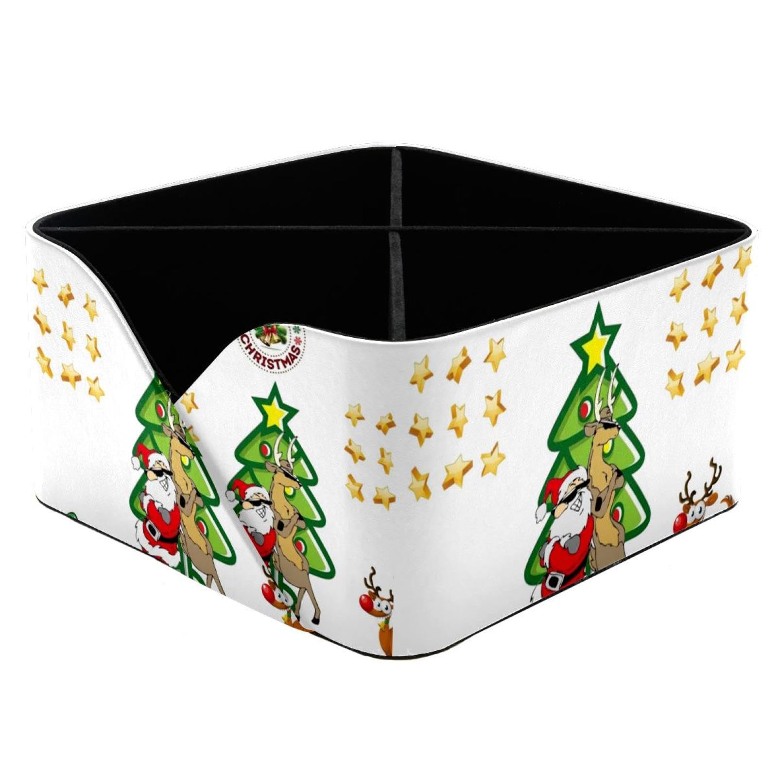 Pot à crayons Noël rectangulaire grande capacité pour fournitures de bureau