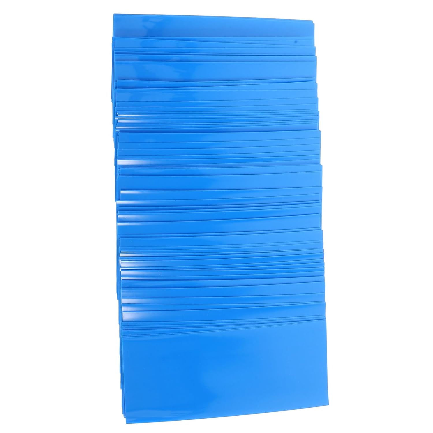 100pcs PVC Heat Shrink Wrap Tubes for Lithium Battery Protection Blue Heat Shrinkable Sleeves for DIY Battery Assembly and Safety Reliable Shield Against Damage and Wear