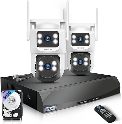 Miniatura 15 de Audio de 2 vías y seguimiento automático: cámaras de seguridad PTZ de 4 MP inalámbricas para exteriores, sistema de cámara de seguridad inalámbrica