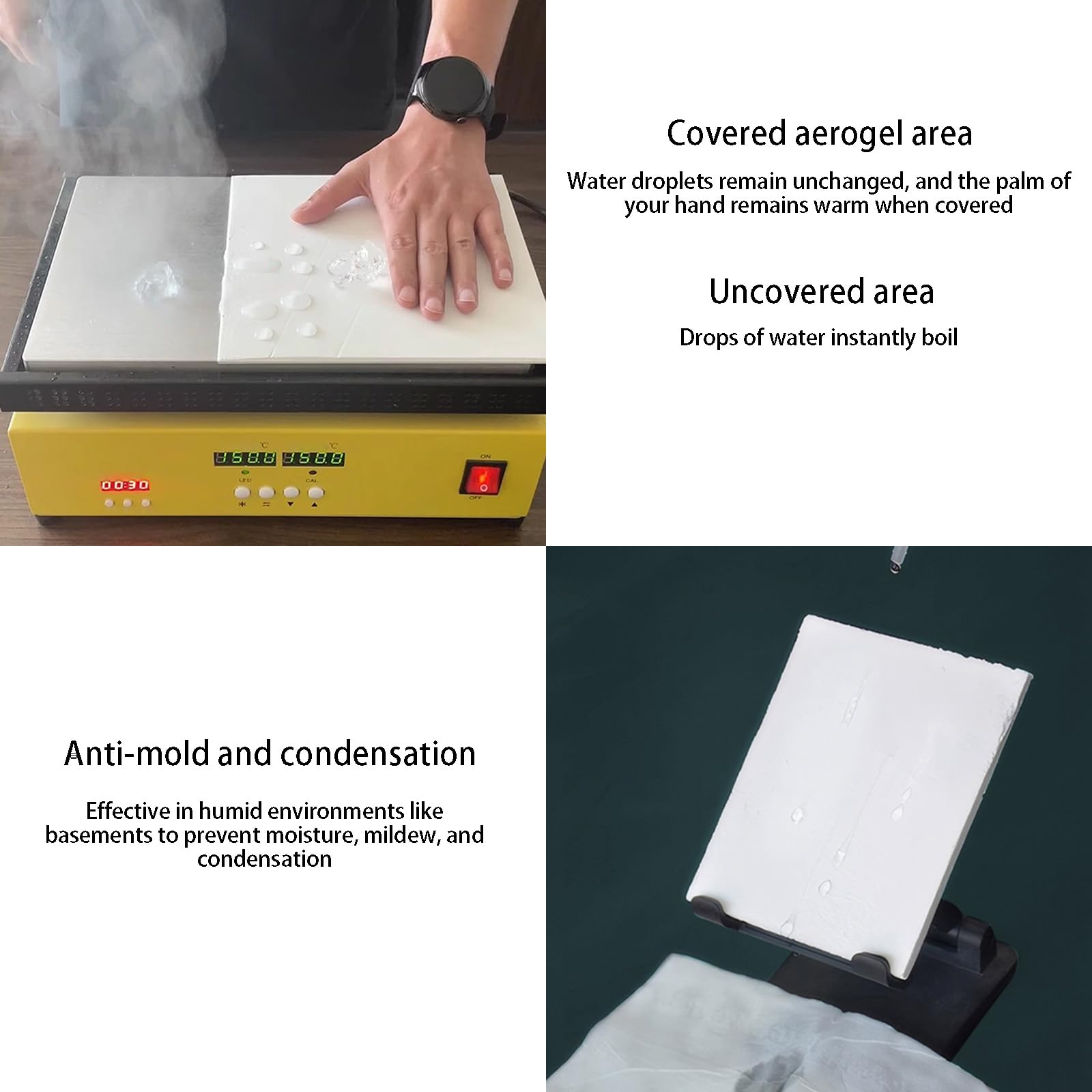 Revestimiento Aislante Térmico Aerogel Aislamiento Térmico Hidrófobo Resistente Humedad Ligero Fuerte Adhesión para Pared Exterior-5L