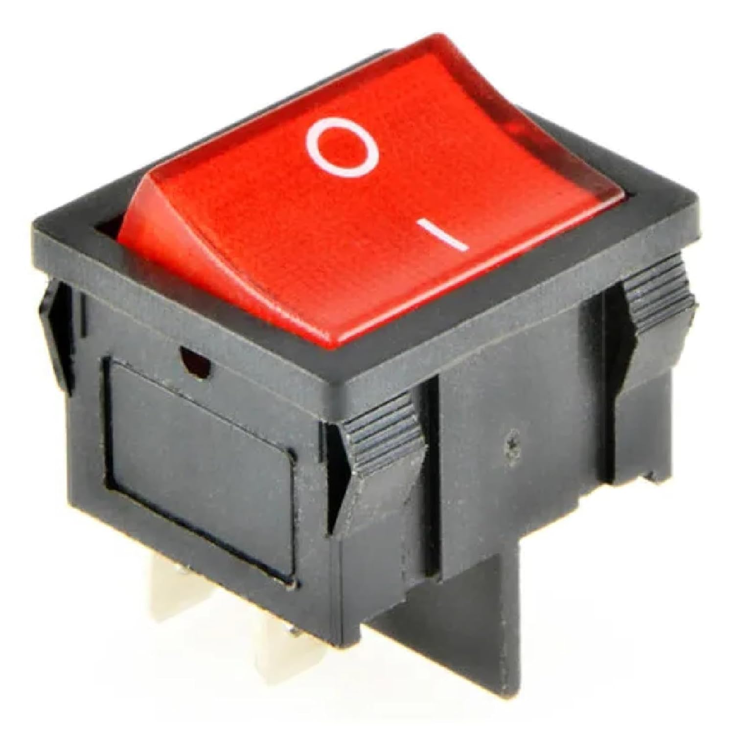 KCD5 Rocker Switch, 4Pin 6Pin, 2 Position 3 Position, 15A 250VAC, On-Off On-Off-On, Copper Material, Self-Locking, High Current Capacity (R-2D4P)